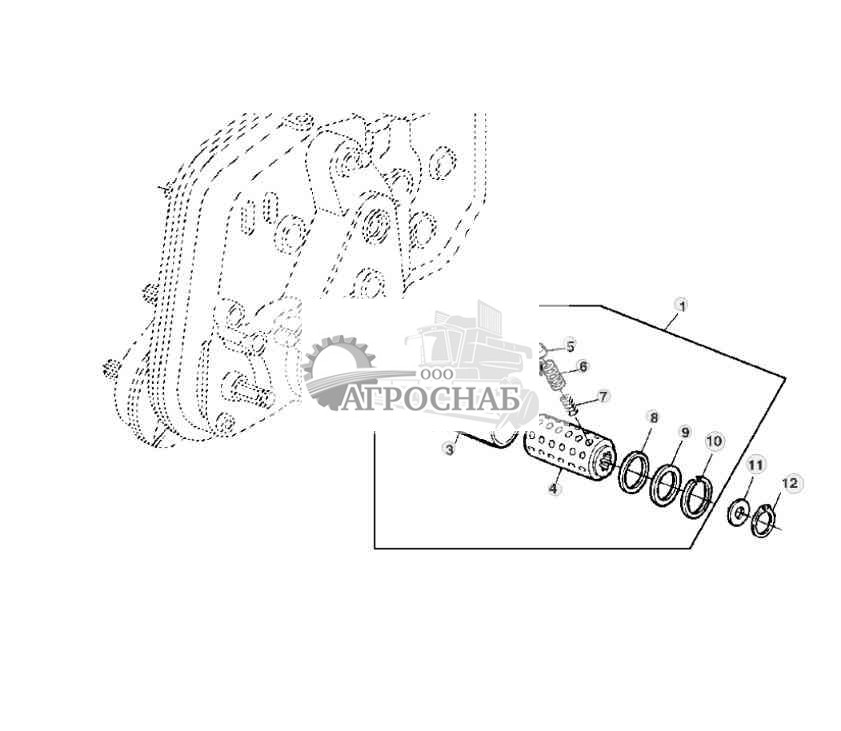 DRIVE COMPONENTS FOR FEED ROLLS AND HARVESTING UNITS (4-GEAR LOC TRANSMISSION) 